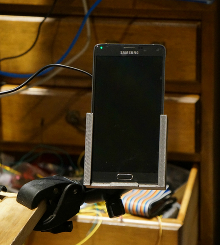 A mountable Qi Charging Dock for Galaxy Note 4 3D Print 77293