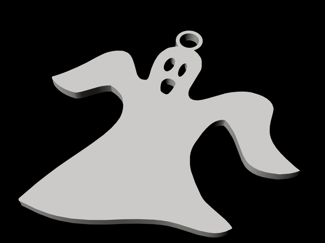 Ghost earrings 3D Print 77454