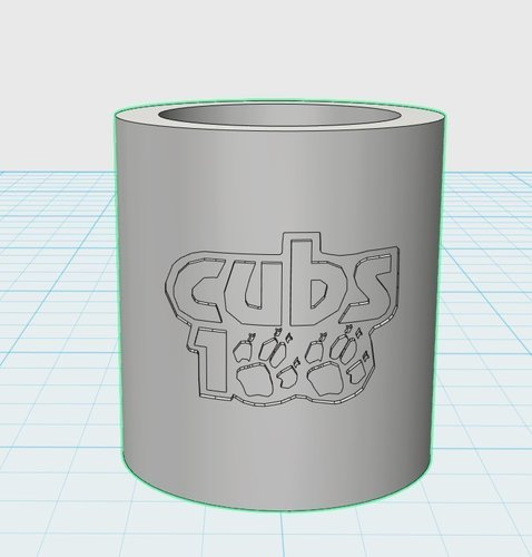 Cubs Centenary Woggle  3D Print 77574