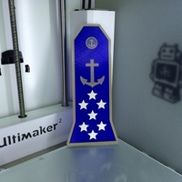 Small Admiral epaulet 3D Printing 77619