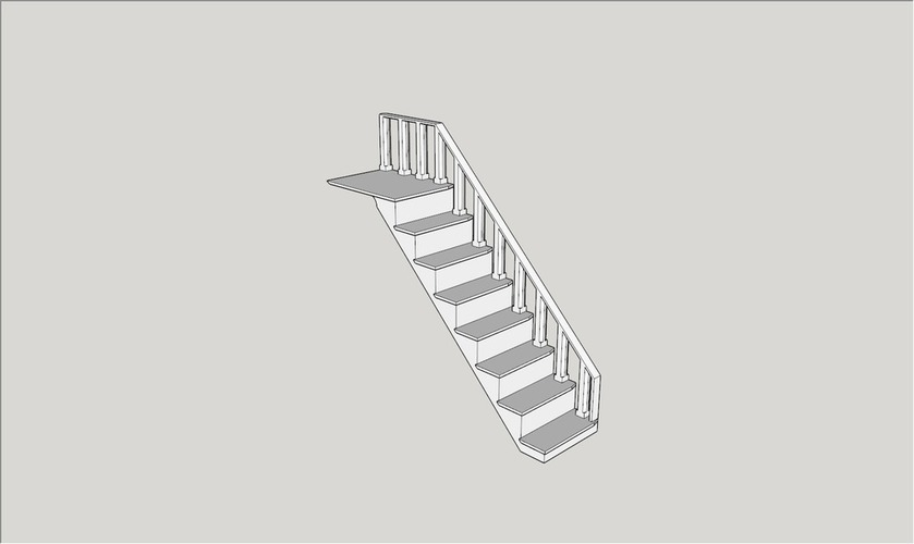 Stairs for Sylvanian Families house 3D Print 77627