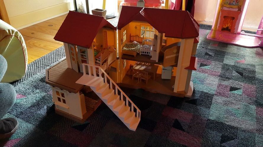 Stairs for Sylvanian Families house 3D Print 77629