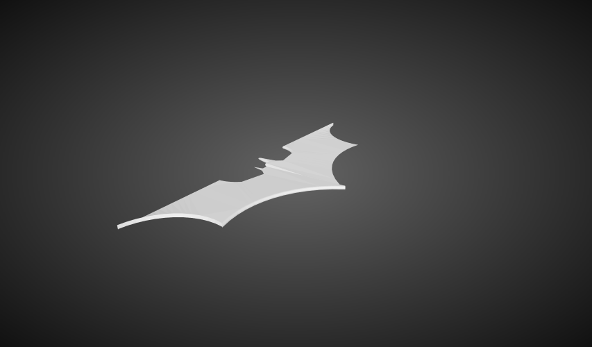 Returning Batarang 3D Print 77686