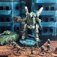 Small Hyperion Heavy Assault Mech (15mm scale) 3D Printing 77853