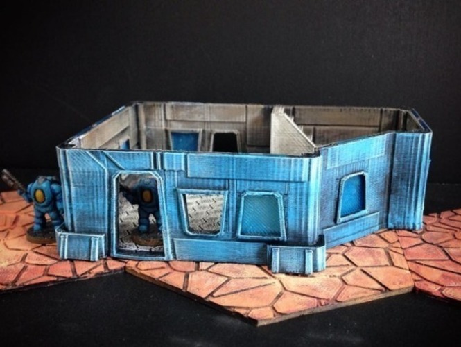 Modular Scifi Habs (15mm scale) 3D Print 77897