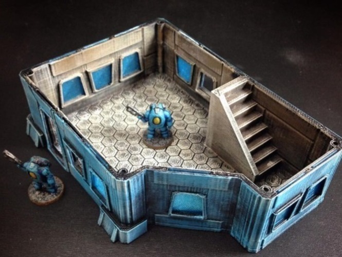 Modular Scifi Habs (15mm scale) 3D Print 77898