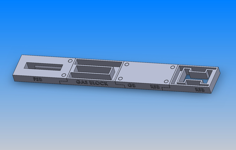 AK74 & AKM Barrel Populating Alignment Jig 3D Print 78019