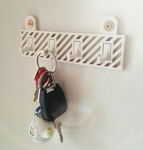 CMDesigns - Modern Key Rack 3D Print 78033