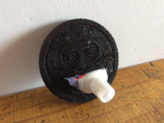 Aztec Coin Toothpaste Squeezer 3D Print 78134