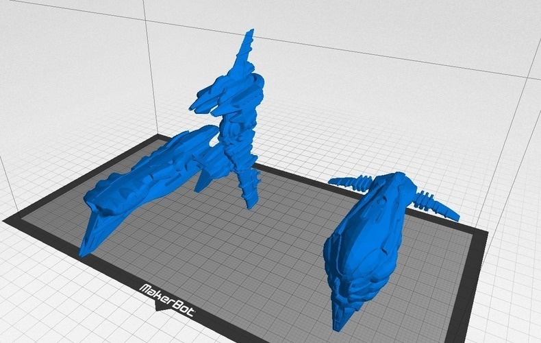 Eve Online - Gallente Battlecruiser Set 3D Print 78174