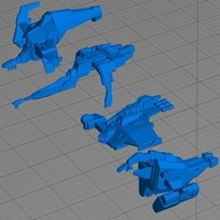 Small Eve Online - Caldari Cruiser Collection 3D Printing 78182