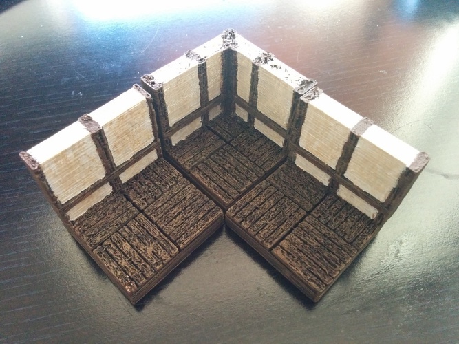 OpenForge Tudor Corner Tile 3D Print 78453