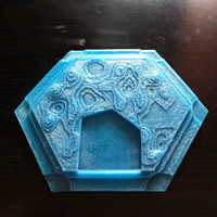 Small 3D Catan Port Water Tile 3D Printing 78456
