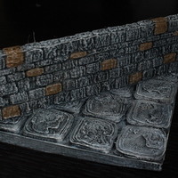OpenForge Stone Dungeon Diagonal Walls - Thumbnail 3