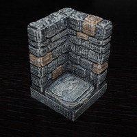 OpenForge Stone Dungeon Edge Corner - Thumbnail 2