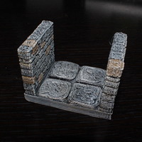 Small OpenForge Stone Dungeon Edge Corridor 3D Printing 78515