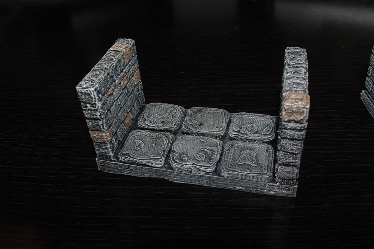 3D Printed OpenForge Stone Dungeon Edge Corridor by Devon Jones | Pinshape