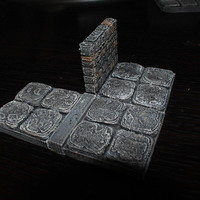 OpenForge Stone Dungeon Edge Walls - Thumbnail 2