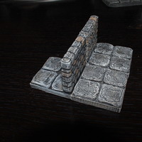 OpenForge Stone Dungeon Edge Walls - Thumbnail 4