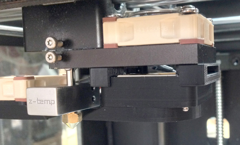 Slide-In Dual Fan Mount for Zortrax M200