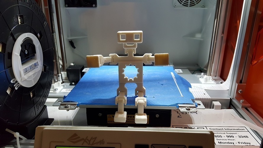 Sam the jointed robot 3D Print 78654