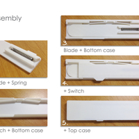Pen spring double action OTF knife - Thumbnail 3