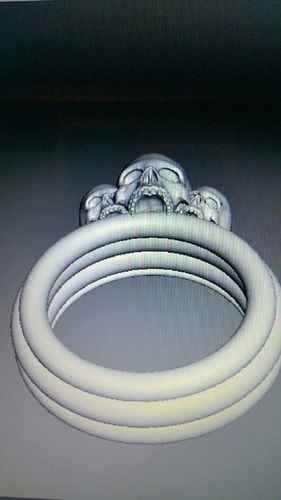 Scull Ring 3D Print 78682