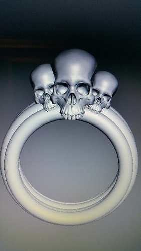 Scull Ring 3D Print 78684