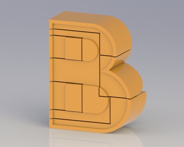  Alphabet Robot - B 3D Print 78689