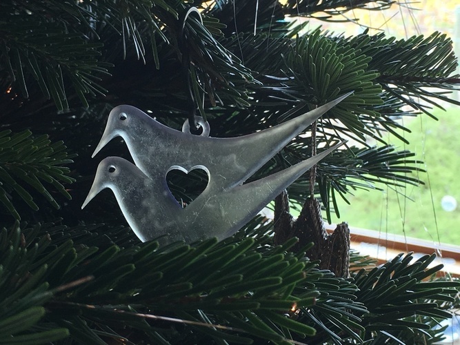 Turtle dove tree ornament 3D Print 78807