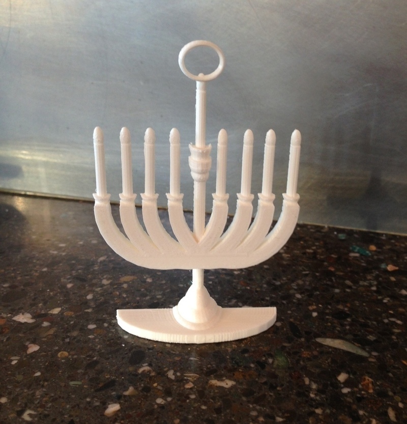 Menorah Holiday Tree Ornament