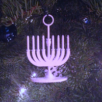 Menorah Holiday Tree Ornament - Thumbnail 3