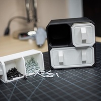 Small Scifi Small Part Storage Crates 3D Printing 78962