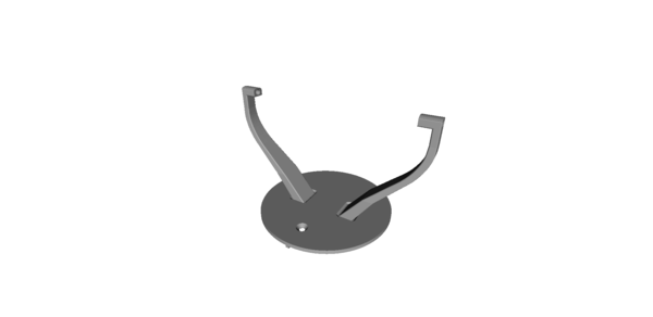 Desktop Carbon Arc Searchlight - Top BasePlate &  Arms No Logo