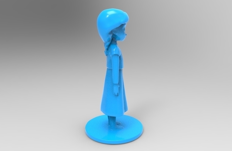 young elsa from frozen 3D Print 79096