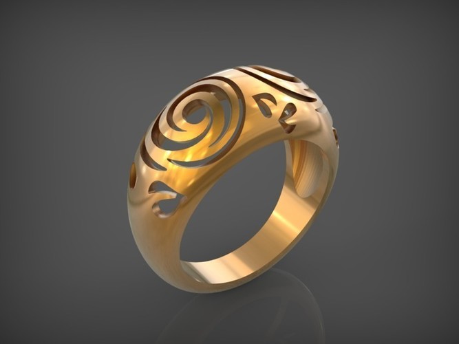 Rings Flowers STL 3D Print 79114