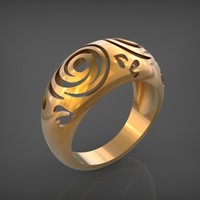Rings Flowers STL - Thumbnail 2