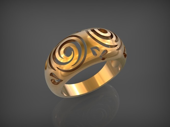 Rings Flowers STL 3D Print 79115