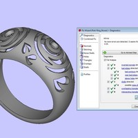 Rings Flowers STL - Thumbnail 5