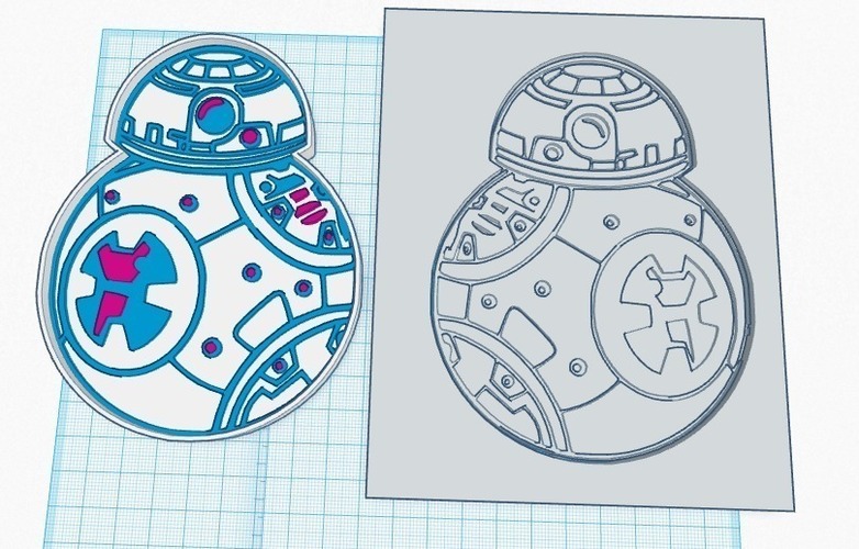 3d Printed Star Wars Bb8 Cookie Cutter By Tytyuk Pavel Pinshape