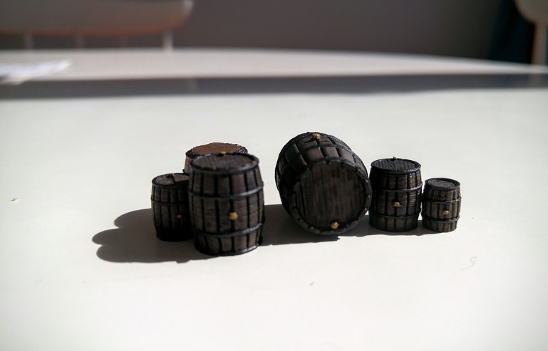 Wooden Barrel Kit 3D Print 79170