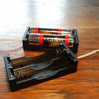 Battery box for 2 AA cells - Thumbnail 3