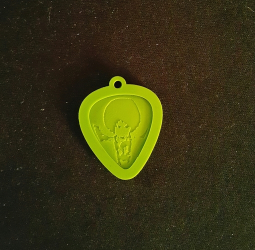 Guitar Pick holder - Pendant 3D Print 79318