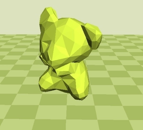 Koala Low Polygon Ornament 3D Print 79346