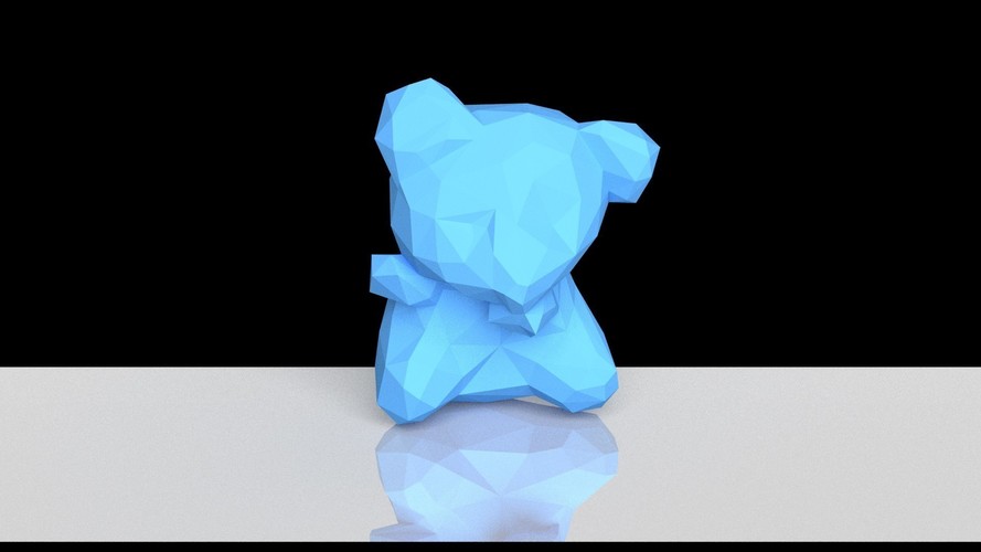 Koala Low Polygon Ornament 3D Print 79347