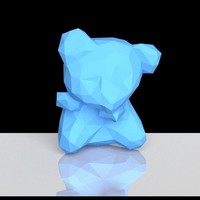 Small Koala Low Polygon Ornament 3D Printing 79347