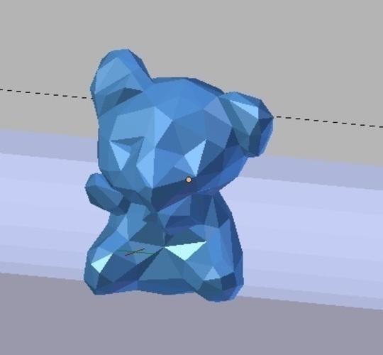 Koala Low Polygon Ornament 3D Print 79376
