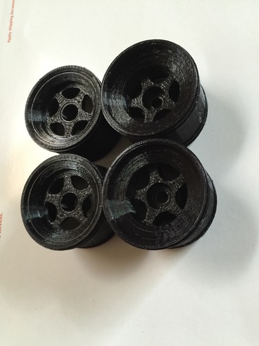 Tamiya F104 Rims for Rubber tires, and rims for 3d printed tires 3D Print 79403