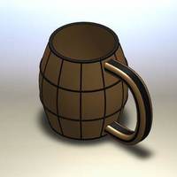 Small Barrel Mug 3D Printing 79411