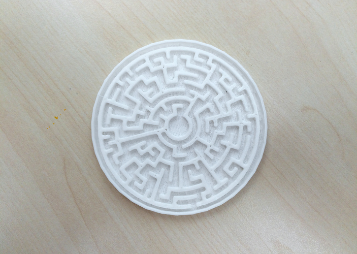 Maze Coaster 3D Print 79426